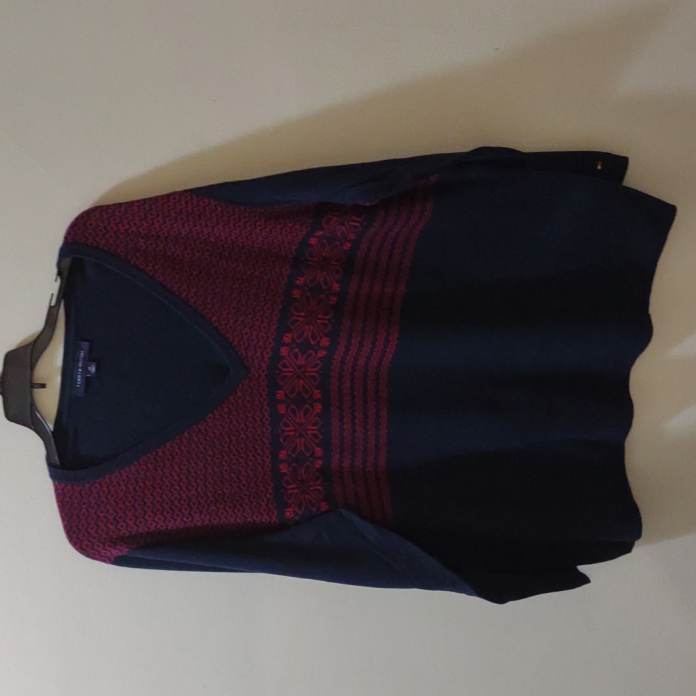 Tommy Hilfiger Womens Fair Isle Pullover Sweater